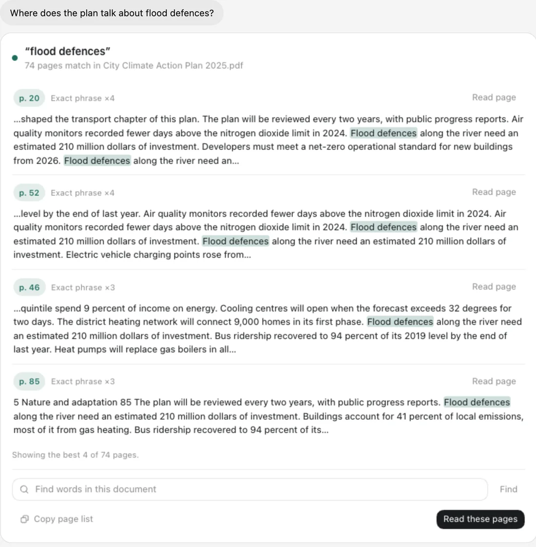 Page by Page in ChatGPT: Find anything